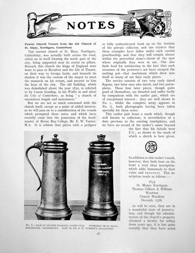 Antique print notes pewter - notes,