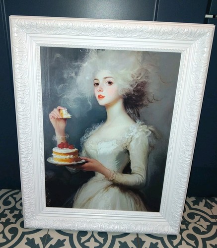 Tkmaxx portrait lady with cake - tkmaxx,