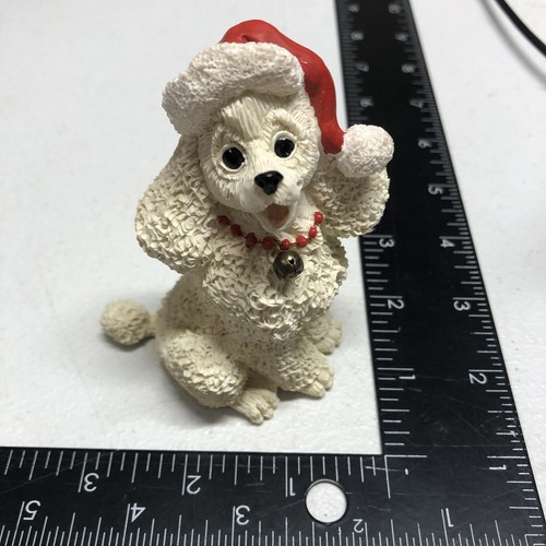 White poodle dog - white,