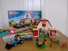 LEGO CITY 60346 BARN AND FARM ANIMALS  With Box And Manual Retired Set