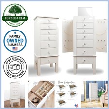 Jewelry Armoire Modern White