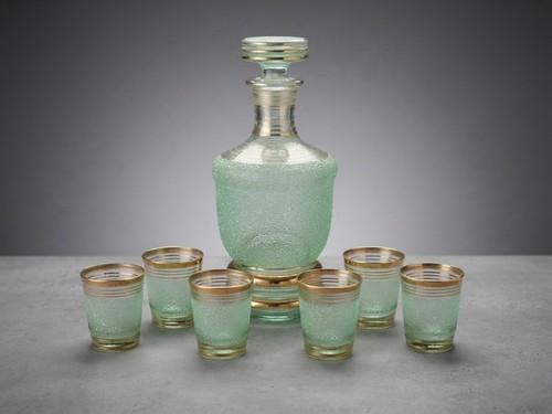 Glasses decanter set vintage - glasses,