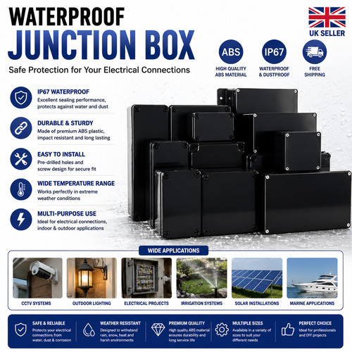 Waterproof junction box abs - waterproof,