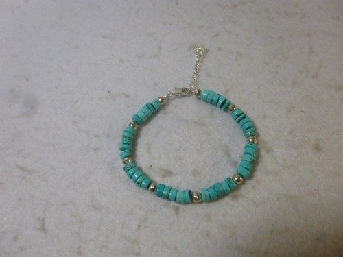 Turquoise heishi bead and - turquoise,