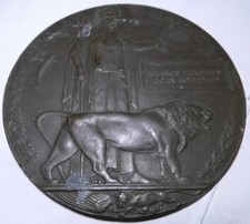 DEATH PLAQUE TO OFFICER