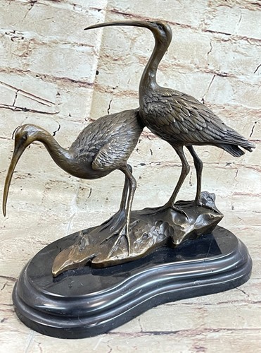 Bronze heron crane bird - bronze,