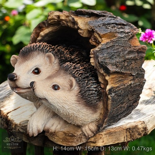 Hedgehogs sculpture mum - sculpture, &
