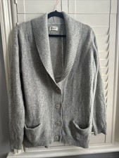 Toast Shawl Collar Cardigan Grey L