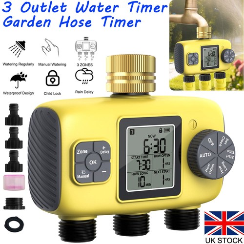 Outlet automatic water timer - 3-outlet,