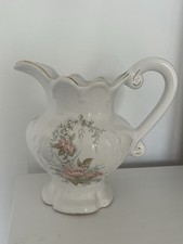 Vintage Floral Ceramic Jug And