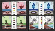 GB  1978  ENERGY  TRAFFIC  Gutter pair SET Excellent Quality  Unmounted Mint  