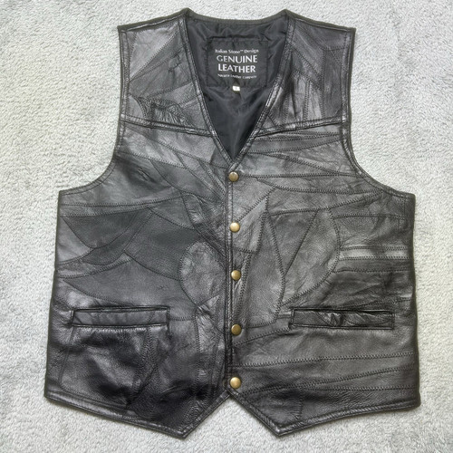 Vtg navarre leather vest - navarre,
