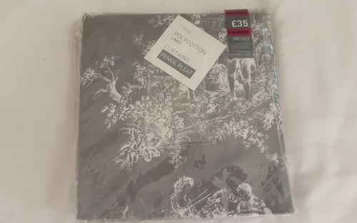 Next new grey toile polycotton - toile,