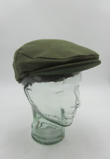 Strathanan Traditional Green Tweed Flat Cap Wool/Acrylic Mix - Size XL - 61cm