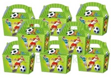Football Player Party Food Boxes - Picnic Meal Bag Sports Birthday Plate Box P/W
