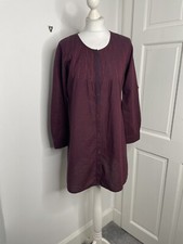 Fabindia Wine Button Front