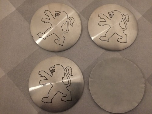 Stickers peugeot car wheel - 4x,