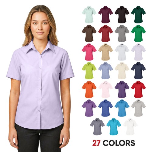 Ladies plain classic poplin - ladies,