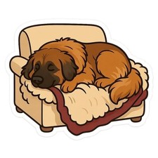 4x Leonberger Dog Car Stickers