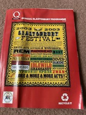 Glastonbury Festival Programme 2003