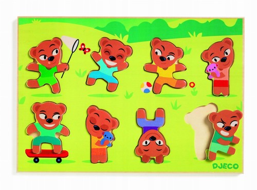 Djeco wooden bear - bear, sorter