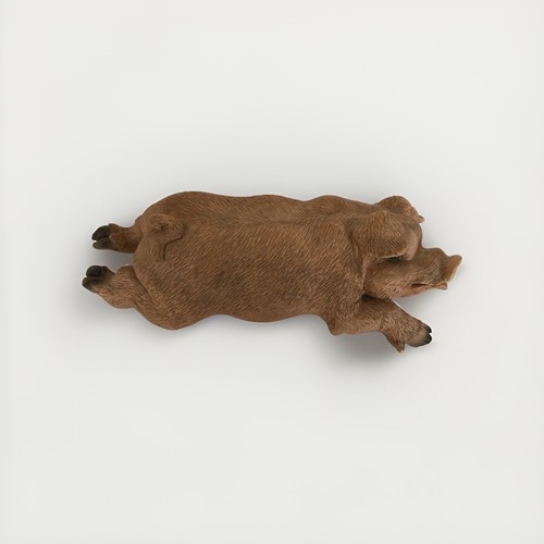 Italian pig resin lying - pig,
