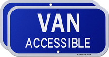 Van Accessible Sign 2 Pack