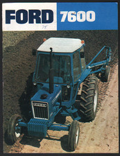 FORD "7600" 84hp Tractor Brochure Leaflet