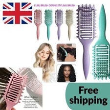 New Curl Defining Brush - Styling Tool for Wavy Curly Hair Detangling Styling UK
