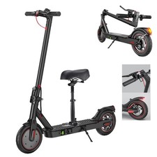 Electric scooter with seat - with,
