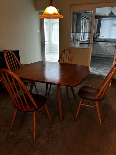 Ercol drop leaf dining - leaf, table