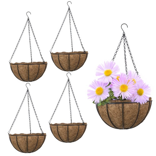 Hanging flower baskets - hanging,