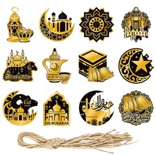 12Pcs Home Decor Eid Hangings