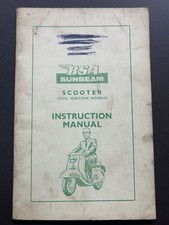 BSA SUNBEAM SCOOTER - ORIGINAL INSTRUCTION BOOKLET 1964