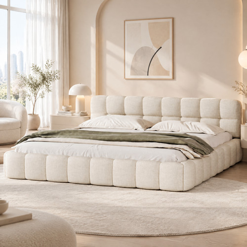 4ft6 double bubble bed frame - 4ft6,