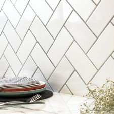 Metro Tiles Flat White Ceramic