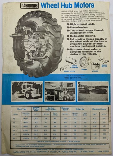 Hagglunds wheel hub motors - hagglunds,