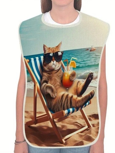 1pc chillin cat linen adult - cat,