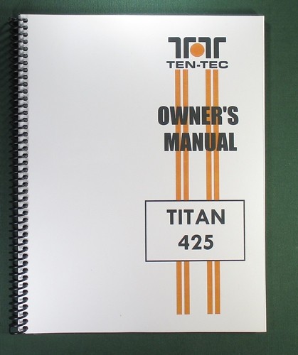 Tentec titan 425 instruction - titan,