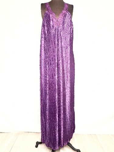 Vintage purple satin lace - vintage,