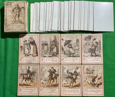 RARE Old 1880s Antique AN MYERS Square Corner * UPS & DOWNS * Game Playing Cards