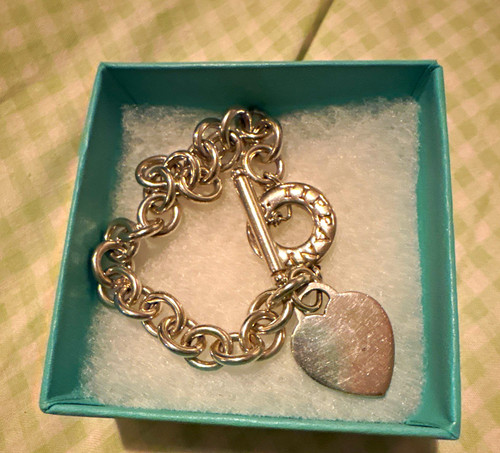 Tiffany silver toggle heart