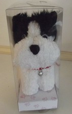 White black fox terrier - black,