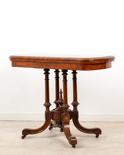 Antique victorian burr walnut - antique,