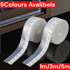 5M Seal Adhesive Silicone Draught Excluder Window Door Tape Weather Stopper NEW