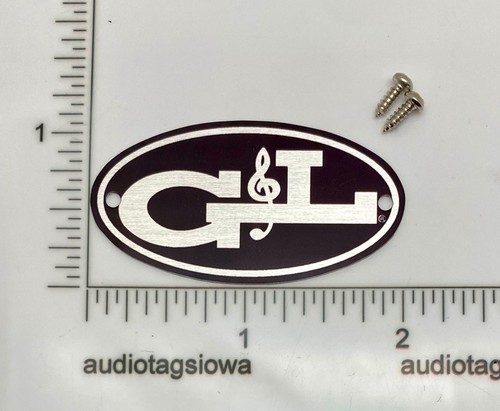 Guitar case badge custom - g,