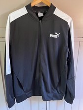 Puma Track Jacket Baseball collar full zip | Men's | Black/White | Large