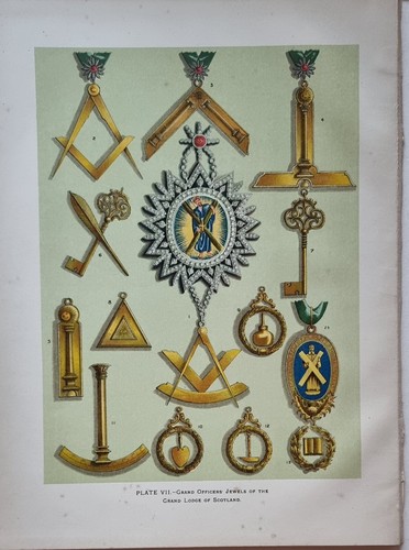 1886 freemasonry print grand - 1886,