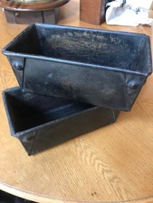Vintage loaf / bread tins hand