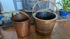 Vintage Coal Bucket Wood